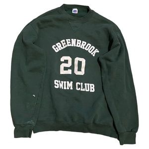 Vintage GreenBrook Made In U.S.A Green Russel Athletic Men Crewneck Sweater